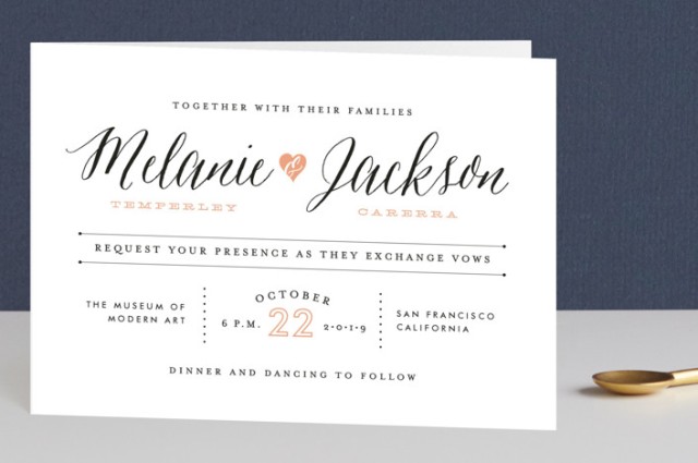 Minted four panel invitation review